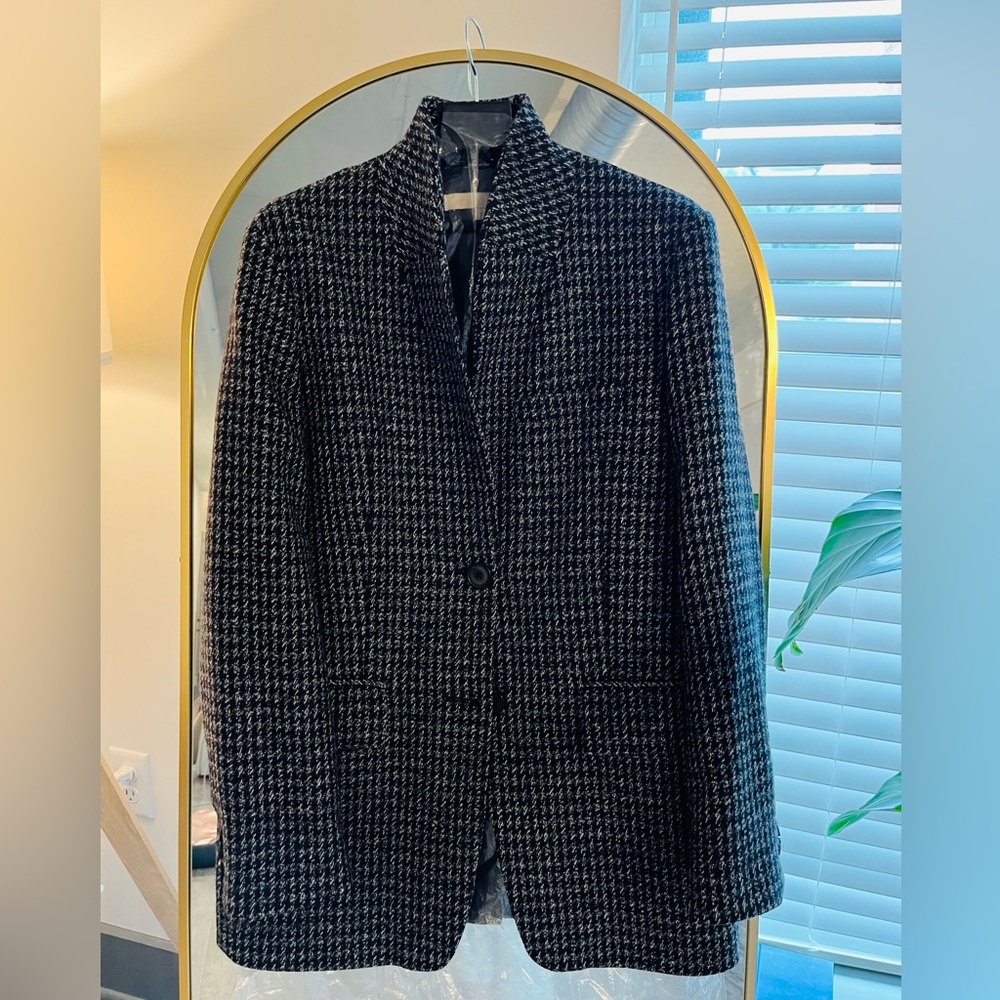 Vanessa Bruno herringbone jacket navy